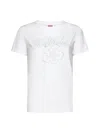 Kenzo Boke-flower Organic Cotton T-shirt In Beige
