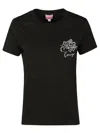 Kenzo Embroidered-logo T-shirt In Black