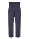 Kenzo Wool Suit Trousers In Blue
