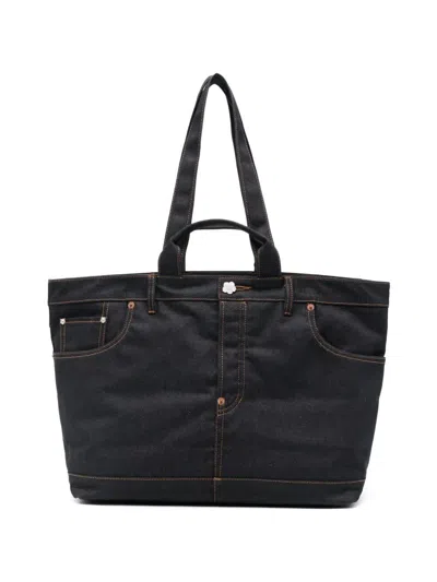 Kenzo Tote Bag -  - Cotton - Dark Blue In Black