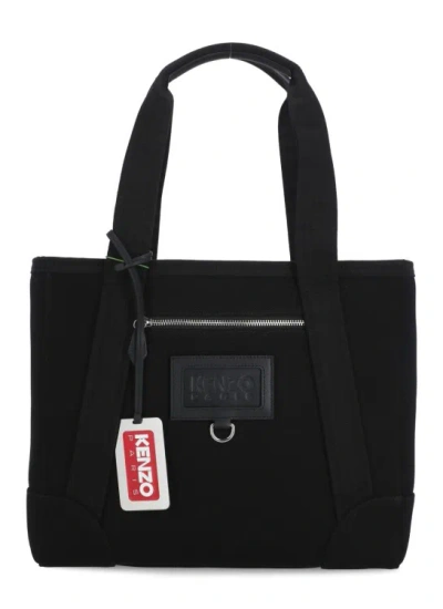 Kenzo Tote Shopping Bag In Black