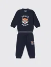 Kenzo Blue Suit For Baby Boy With Lucky Tiger In ネイビー