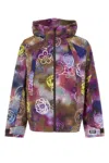 Kenzo Floral-print Hooded Jacket In Multi
