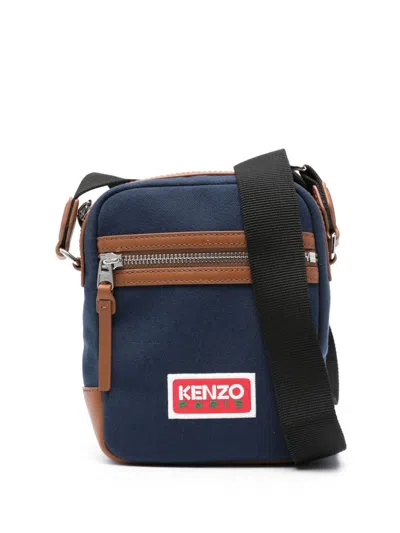Kenzo Trendy Midnight Blue Shoulder Bag For Men In Navy