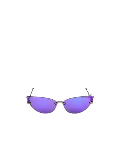 Kenzo Triangular Sunglasses In Purple