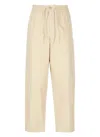 Kenzo Straight Leg Cargo Trousers Pockets In Beige
