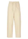 Kenzo Straight Leg Cargo Trousers Pockets In Beige