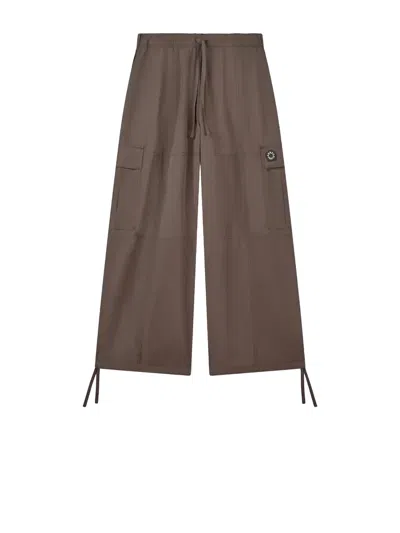 Kenzo Trousers Beige In Brown