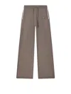 Kenzo Drawstring Logo-patch Trousers In Brown