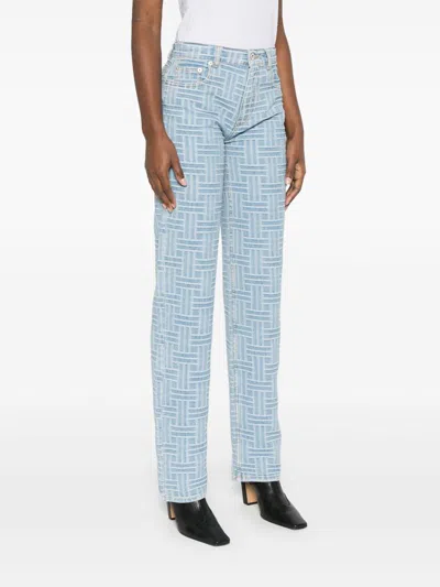 Kenzo Pantsshorts In Bleached Blue