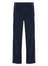 Kenzo Navy  Paris Striped Sweatpants In Blue