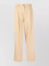 Kenzo Trousers High-waisted Elastic Waistband In Nude