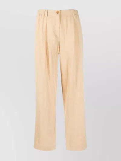KENZO TROUSERS HIGH-WAISTED ELASTIC WAISTBAND
