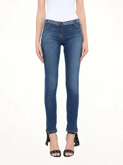 Kenzo Trousers In Blue