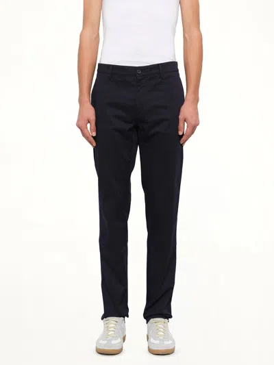 Kenzo Logo-embroidered Chino Trousers In Blue