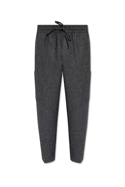 Kenzo Trousers With Logo In Grey