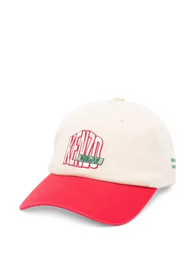 Kenzo Trucker Logo-embroidered Baseball Cap In 뉴트럴