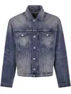 Kenzo Gilet Trucker In Blue