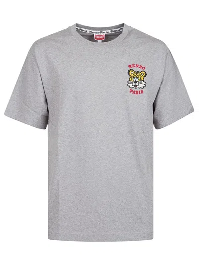 Kenzo Gots Verdy Collection Embroidered Classic T-shirt In Grey