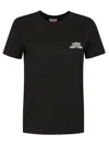 Kenzo Happy Tiger Print T-shirt In Black