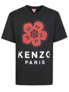 Kenzo Tshirt Con Stampa Boke Flower In Black