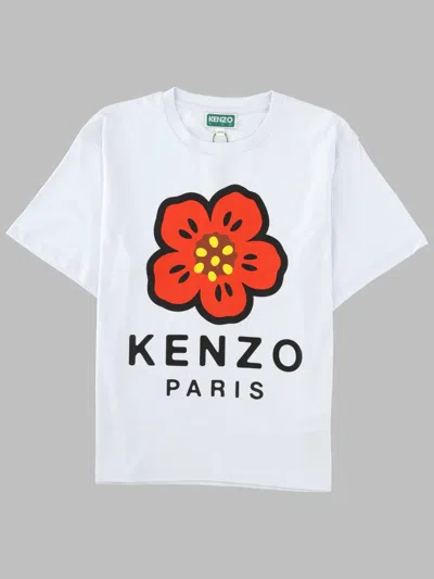 Kenzo T-shirt Con Stampa In White