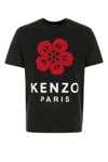 Kenzo Tshirt Con Stampa Boke Flower In Black