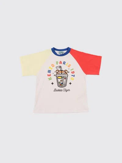 Kenzo Tシャツ  Kids ボーイ カラー ホワイト In Neutral