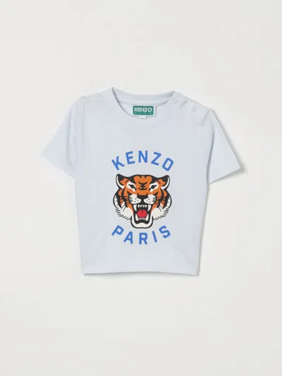 Kenzo Babies' T-shirt  Kids Kids Color Blue In White