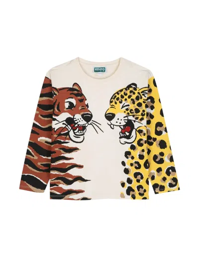 Kenzo T-shirt Long Sleeve In Multi
