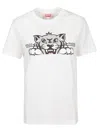 Kenzo Logo-print Crewneck T-shirt In White