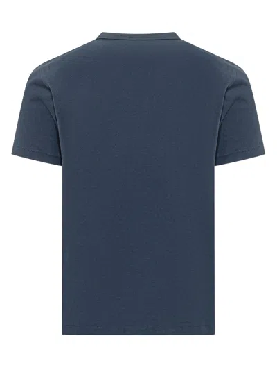 Kenzo Tulip Slim T-shirt In Bleu Noir