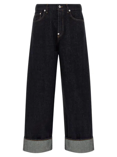 Kenzo 'turn Up' Jeans In Brown