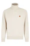 Kenzo Rws Boke Flower Turtle Neck Sweater In Beige