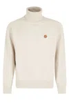Kenzo Rws Boke Flower Turtle Neck Sweater In Beige