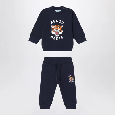 Kenzo Two-piece Navy Blue Tracksuit With Logo