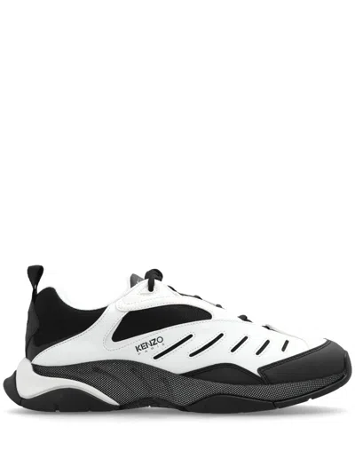 Kenzo Two-tone Fabric And Synthetic Leather  X-trainer Sneakers