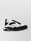 Kenzo Two-tone Fabric And Synthetic Leather X-trainer Sneakers