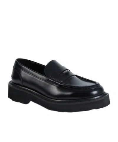 Kenzo ' Ukio' Loafer In Leather In Black
