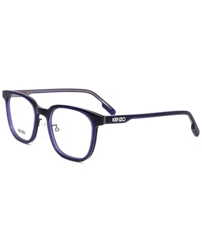 Kenzo Unisex Kz50106f 52mm Optical Frames In Blue