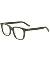 Kenzo Unisex Kz50129i 53mm Optical Frames In Green
