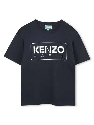 Kenzo Unisex Logo T-shirt For Kids In Multi