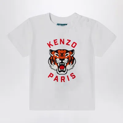 Kenzo Unisex Logo-print T-shirt In White