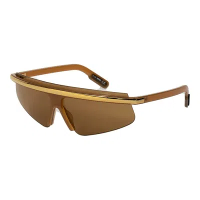 Kenzo Unisex Sunglasses  Kz40002i-57e Gbby2 In Gold