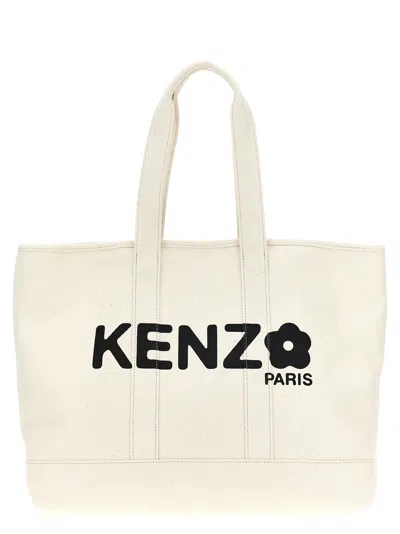 Kenzo Utility Shopping Bag In White/black