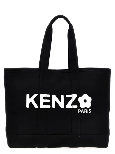 Kenzo Utility Shopping Bag In White/black