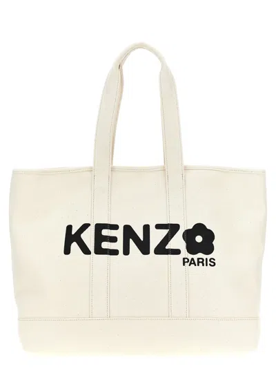 Kenzo Utility Tote Bag In White/black