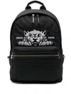 Kenzo Black Backpack Bag With Iconic Tiger Graphic In 黑色