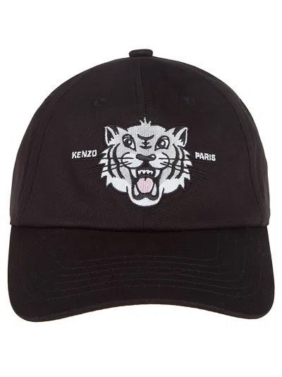 Kenzo Varsity Baseball Cap In Black