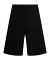 Kenzo Varsity Cotton Track Shorts In Black